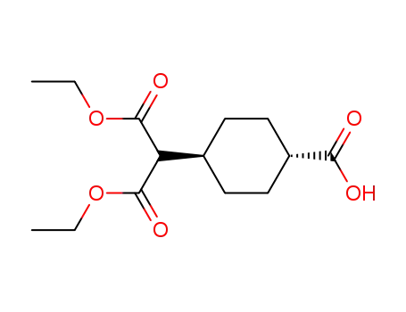 Propanedioic acid, (trans-4-carboxycyclohexyl)-, 1,3-diethyl ester