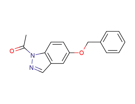 Molecular Structure of 568596-29-2 (1-ACETYL-6-BENZYLOXY (1H)INDAZOLE)