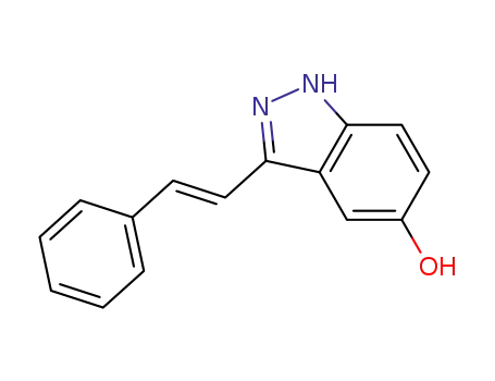 1H-Indazol-5-ol, 3-[(1E)-2-phenylethenyl]-