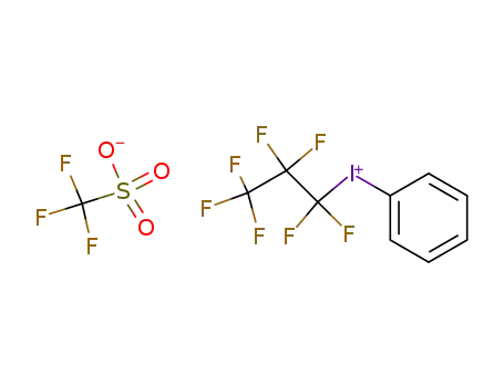 Molecular Structure of 77758-79-3 ((PERFLUORO-N-PROPYL)PHENYLIODONIUM TRIFLUOROMETHANESULFONATE)