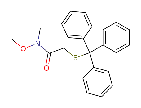 N-methoxy-N-methyl-2-(tritylthio)acetamide
