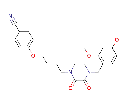 Benzonitrile,
4-[4-[4-[(2,4-dimethoxyphenyl)methyl]-2,3-dioxo-1-piperazinyl]butoxy]-