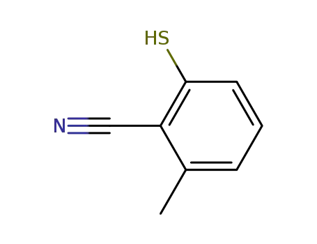Molecular Structure of 858004-66-7 (2-mercapto-6-methylbenzonitrile)