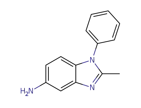 Molecular Structure of 3018-68-6 (2-METHYL-1-PHENYL-1H-BENZIMIDAZOL-5-AMINE HYDROCHLORIDE)