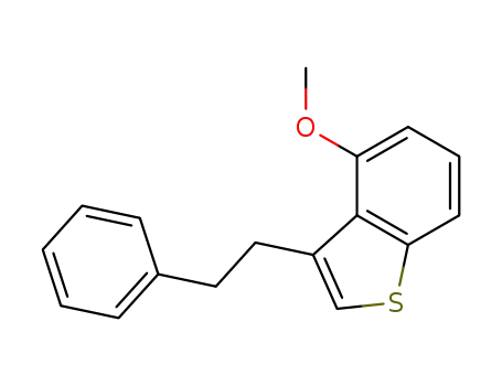 Molecular Structure of 770745-54-5 (Benzo[b]thiophene, 4-methoxy-3-(2-phenylethyl)-)