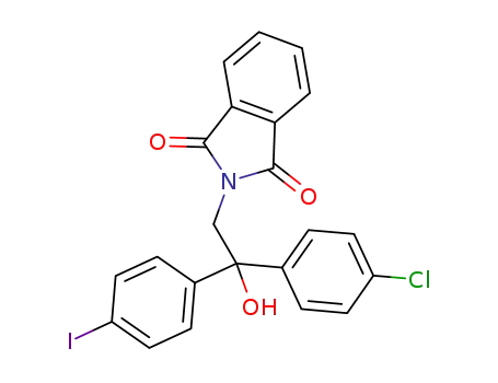 1H-Isoindole-1,3(2H)-dione,
2-[2-(4-chlorophenyl)-2-hydroxy-2-(4-iodophenyl)ethyl]-
