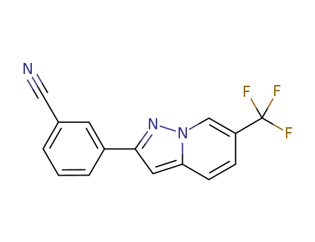 3-(6-(TRIFLUOROMETHYL)PYRAZOLO[1,5-A]PYRIDIN-2-YL)BENZONITRILE