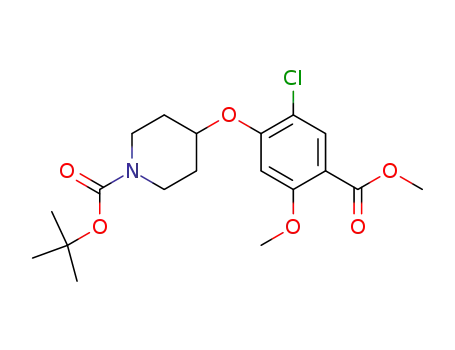 tert-butyl 4-[2-chloro-5-methoxy-4-(methoxycarbonyl)phenoxy]piperidine-1-carboxylate