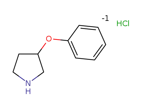 Molecular Structure of 1366664-52-9 ((R)-3-Phenoxy-pyrrolidine.HCl)