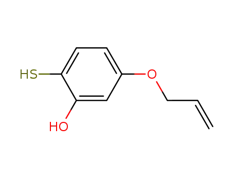 Molecular Structure of 837377-21-6 (Phenol, 2-mercapto-5-(2-propenyloxy)-)