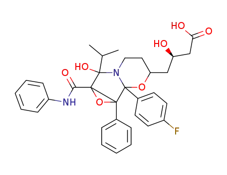 Molecular Structure of 873950-18-6 (Atorvastatin Cyclic (Fluorophenyl) Impurity)
