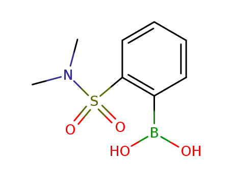 Molecular Structure of 178432-25-2 (2-(N,N-Dimethylsulphamoyl)phenylboronic acid)