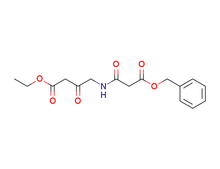 Molecular Structure of 828926-30-3 (Butanoic acid, 4-[[1,3-dioxo-3-(phenylmethoxy)propyl]amino]-3-oxo-,
ethyl ester)