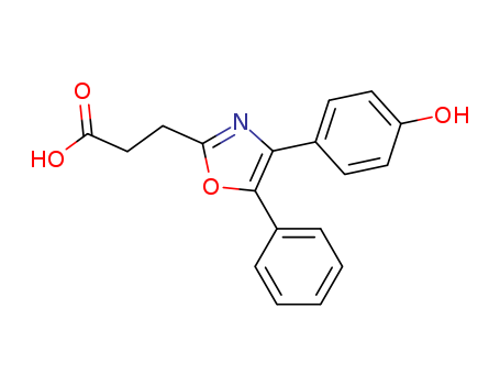2-OXAZOLEPROPANOIC ACID 4-(4-HYDROXYPHENYL)-5-PHENYL-