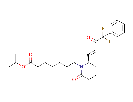 isopropyl 7-{(2R)-2-[(1E)-4,4-difluoro-3-oxo-4-phenylbut-1-enyl]-6-oxopiperidin-1-yl}heptanoate