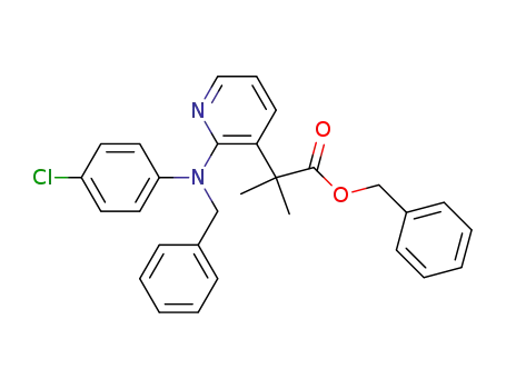 (Phenylmethyl) 2-[(4-chlorophenyl)(phenylmethyl)amino]-a,a-dimethyl-3-pyridineacetate