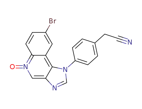 Benzeneacetonitrile,
4-(8-bromo-5-oxido-1H-imidazo[4,5-c]quinolin-1-yl)-