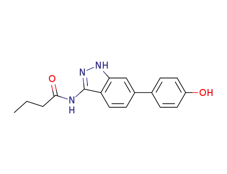 Butanamide, N-[6-(4-hydroxyphenyl)-1H-indazol-3-yl]-