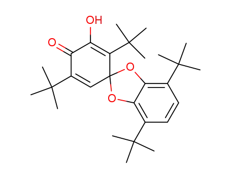 2',4,5',7-tetra-tert-butyl-3'-hydroxy-3a,7a-dihydrospiro(benzo-1,3-dioxol-2,1'-cyclohexa[2,5]diene)-4'-one