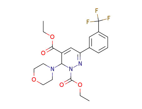 1,5(6H)-Pyridazinedicarboxylic acid,
6-(4-morpholinyl)-3-[3-(trifluoromethyl)phenyl]-, diethyl ester