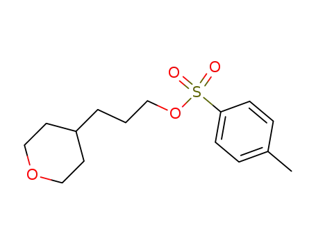 Molecular Structure of 475115-91-4 (2H-Pyran-4-propanol, tetrahydro-, 4-methylbenzenesulfonate)