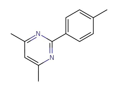 Molecular Structure of 97513-48-9 (4,6-DIMETHYL-2-(4-METHYLPHENYL)PYRIMIDINE)