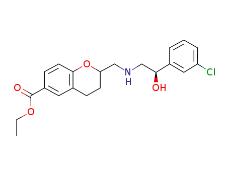 2-{[(2 R)-2-(3-Chloro-phenyl)-2-hydroxy-ethylamino]-methyl)-chroman-6-carboxylic acid ethyl ester
