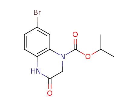 isopropyl 7-bromo-3-oxo-3,4-dihydroquinoxaline-1(2H)-carboxylate