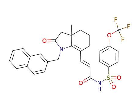 C<sub>30</sub>H<sub>27</sub>F<sub>3</sub>N<sub>2</sub>O<sub>5</sub>S