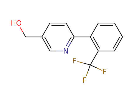Molecular Structure of 220455-42-5 ((6-[2-(TRIFLUOROMETHYL)PHENYL]PYRIDIN-3-YL)METHANOL)