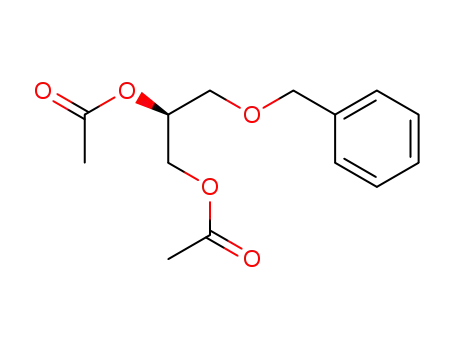Molecular Structure of 17325-86-9 (1,2-Propanediol, 3-(phenylmethoxy)-, diacetate, (S)-)