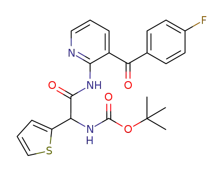 tert-buty 2-{[3-(4-fluorobenzoyl)pyridin-2-yl] amino}-2-oxo-1-thien-2-ylethylcarbamate