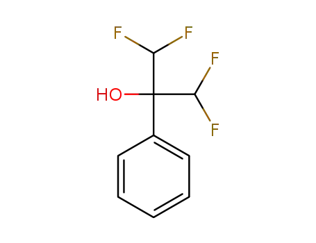 Molecular Structure of 6302-09-6 (1,1,3,3-tetrafluoro-2-phenyl-propan-2-ol)