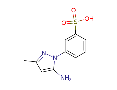 Molecular Structure of 23646-86-8 (1-(3'-SULFOPHENYL)-3-METHYL-5-AMINOPYRAZOL)