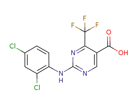 5-Pyrimidinecarboxylic acid,
2-[(2,4-dichlorophenyl)amino]-4-(trifluoromethyl)-