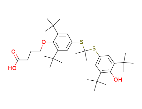 4-(2,6-di-tert-butyl-4-(2-(3,5-di-tert-butyl-4-hydroxyphenylthio)propan-2-ylthio)phenoxy)butanoic acid