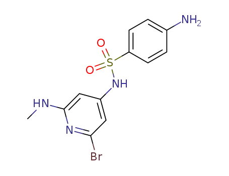 Molecular Structure of 202466-76-0 (4-amino-N-(2-bromo-6-methylaminopyridin-4-yl)benzenesulfonamide)