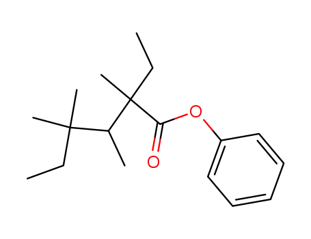 Molecular Structure of 1237141-81-9 (ethyl 2,4-dimethyl-(3,4,5-trimethyl-1-phenyl)-pentanoate)