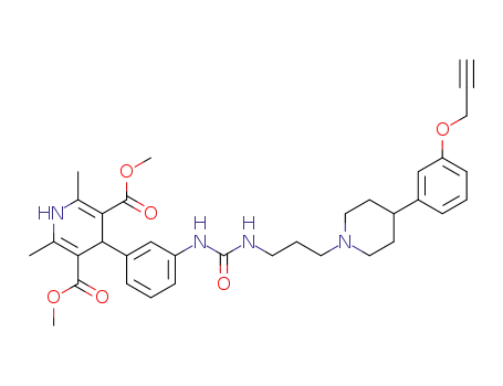1,4-Dihydro-2,6-dimethyl-4-[3-[[[[3-[4-[3-(2-propynyloxy)phenyl]-1-piperidinyl]propyl]amino]carbonyl]amino]phenyl]-3,5-pyridinedicarboxylic acid,dimethyl ester