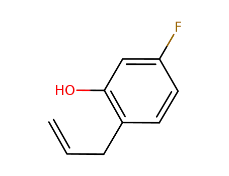 Molecular Structure of 459432-63-4 (Phenol, 5-fluoro-2-(2-propenyl)- (9CI))