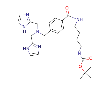 Carbamic acid,
[4-[[4-[[bis(1H-imidazol-2-ylmethyl)amino]methyl]benzoyl]amino]butyl]-,
1,1-dimethylethyl ester