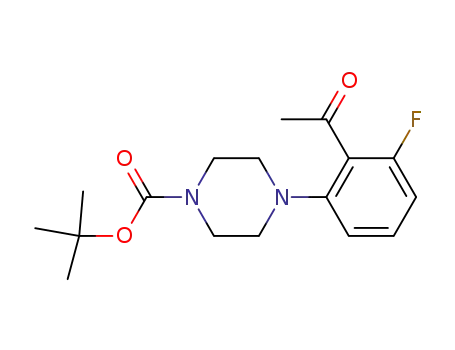 1-Piperazinecarboxylic acid, 4-(2-acetyl-3-fluorophenyl)-,
1,1-dimethylethyl ester