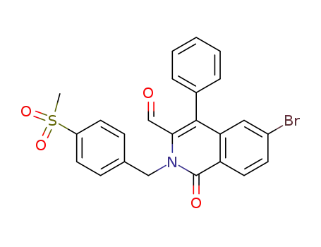 3-Isoquinolinecarboxaldehyde,
6-bromo-1,2-dihydro-2-[[4-(methylsulfonyl)phenyl]methyl]-1-oxo-4-phenyl
-