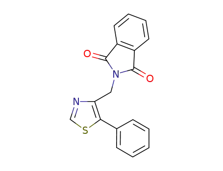Molecular Structure of 838893-05-3 (1H-Isoindole-1,3(2H)-dione, 2-[(5-phenyl-4-thiazolyl)methyl]-)