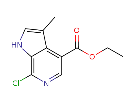 7-chloro-3-methyl-1H-pyrrolo[2,3-c]pyridine-4-carboxylic acid ethyl ester