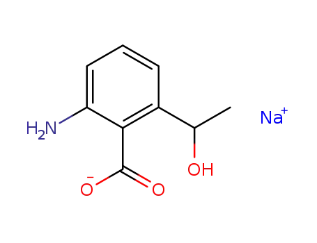 Molecular Structure of 374562-42-2 (2-amino-6-(1-hydroxyethyl)-benzoic acid (sodium salt))