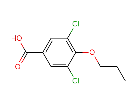 Molecular Structure of 41490-09-9 (3,5-DICHLORO-4-PROPOXYBENZOIC ACID)