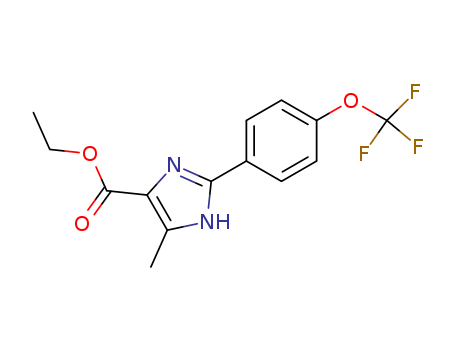 ethyl 4-methyl-2-(4-(trifluoromethoxy)phenyl)-1H-imidazole-5-carboxylate