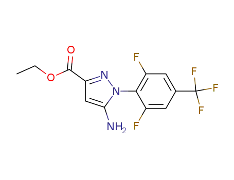 Ethyl 5-amino-1-[2,6-difluoro-4-(trifluoromethyl)phenyl]-1H-pyrazole-3-carboxylate