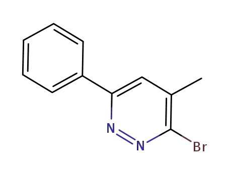 Molecular Structure of 90746-29-5 (Pyridazine, 3-bromo-4-methyl-6-phenyl-)